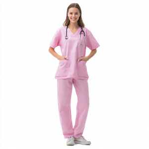 Medical <b>Scrub</b> Uniform Sets Nursing <b>Scrubs</b> Suits Hospital Wholesale Uniform - Product Image 5