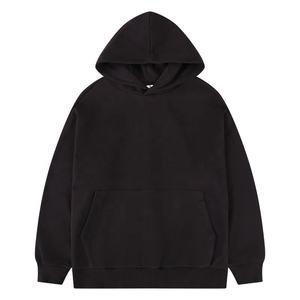 เสื้อฮู้ดดี้ผ้าฝ้ายโพลีเอสเตอร์สำหรับผู้ชายเสื้อสเวตเตอร์ปักไซส์ใหญ่พิเศษ320กรัมแบบกำหนดเองได้สำหรับฤดูหนาวไม่มีสีพื้น - Product Image 4