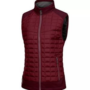 เสื้อกั๊กผู้หญิงแบบมีซิปบุนวม,เสื้อกั๊กคอตั้งน้ำหนักเบาเสื้อกั๊กขี่ม้าสำหรับผู้หญิง - Product Image 1