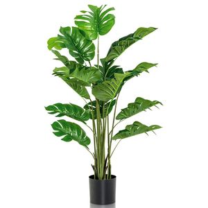 Albero Artificiale di Monstera Deliciosa da 1,5 Metri, Pianta Finta Resistente per Decorazione Interna ed Esterna - Product Image 3