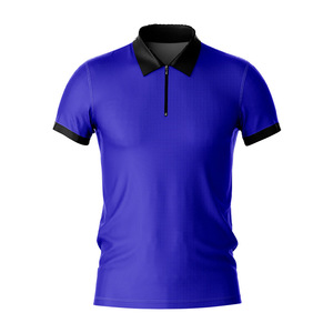 Half <b>Zip</b> <b>Up</b> OEM Custom Logo Men Summer 190 GSM Polyester Spandex Short Sleeve for <b>Polo</b> Shirt Luxury & Anti Wrinkle Solid Color - Product Image 6
