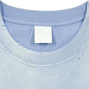 T-shirt en coton épais 300 g/m² pour homme, imprimé sur mesure, coupe oversize délavée à l'acide, coupe carrée avec bord côtelé, longueur courte, coupe ample - Product Image 4