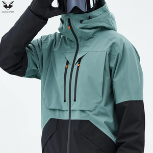 Chaqueta de Esquí Impermeable de Dos Tonos con Bloques de Color, Calidad Premium, 100% Poliéster, para Deportes de Invierno, Servicio OEM, con Cremallera y Aislamiento - Product Image 2