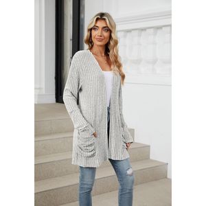 Cardigan Oversize Leggero da Donna a Maniche Lunghe, Maglione Casual alla Moda per le Vacanze Autunnali, Categoria Cappotto - Product Image 4