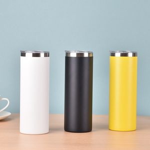 Vaso térmico de acero inoxidable de 20 oz con aislamiento al vacío, doble pared, recto, con tapa, para viaje, rendimiento térmico de 24 horas - Product Image 4