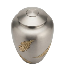 Urne funéraire en aluminium pour crémation, urne funéraire argentée, récipient pour cendres humaines, urne commémorative pour adultes, vente en gros - Product Image 5