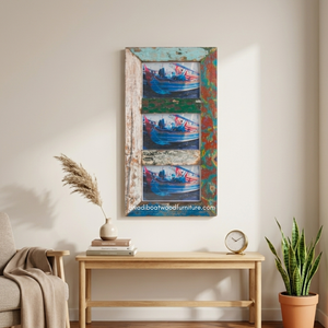 Handcrafted Creative Eco-Friendly Photo <b>Frame</b> From Reclaimed Boat Wood Original Color for <b>Wall</b> Home Decor Wholesale - Product Image 4