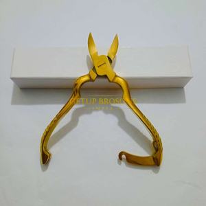 Meilleures pinces à cuticules dorées en acier inoxydable, logo personnalisé, outil de beauté, ouverture large pour les doigts, salon GETUP - Product Image 3