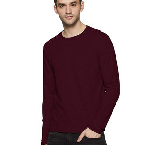 Camiseta informal y elegante de manga larga para hombre, de color liso, para uso diario, ligera, de algodón suave, perfecta para conjuntos de otoño y primavera. - Product Image 5
