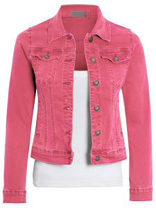 Veste en jean à capuche pour femme, longueur standard, haute qualité, extensible, boutonnée, fabrication OEM, pour femmes - Product Image 3