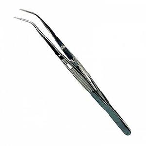 Pince manuelle en acier inoxydable chirurgical de haute qualité, pointe incurvée de précision, manipulation délicate, certifiée CE, garantie 3 ans, dentaire - Product Image 3
