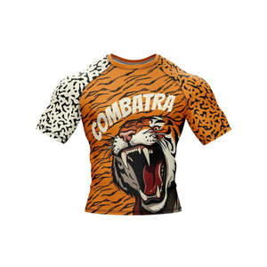 เสื้อรัดกล้ามเนื้อแขนสั้นสำหรับฝึกซ้อมบราซิลเลียนยิวยิตสู แบรนด์ Kingz สีดำ สำหรับผู้ชายและผู้หญิง ระดับมืออาชีพ - Product Image 2