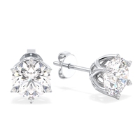 Boucles d'oreilles à visser en argent sterling 925 personnalisées REYES avec moissanite, bijoux luxueux pour femmes, cadeaux d'anniversaire de mariage