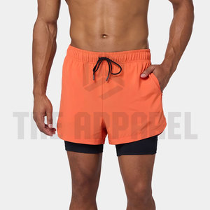 New Awrah Shorts for Men 100% Polyester Stretchable Fabric Custom Awrah Shorts Swimming <b>Mid</b> Waist Quick Dry Breathable - Product Image 4