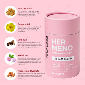 OEM 12 dalam 1 Kapsul keseimbangan hormon dengan Vitamin B6 B12 dan malam suplemen pendukung ungsurai lumba-lumba untuk wanita - Product Image 2