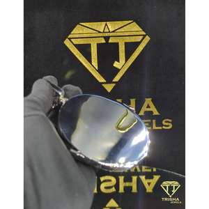 Colgante Redondo Personalizado de Alta Calidad con Nombre "NO MOTION", Diamantes Moissanite VVS, Plata de Ley 925, por Trisha Jewels - Product Image 6