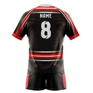 Uniforme de Rugby de Poliéster Personalizado de Alta Calidad, Conjunto Unisex para Adultos, Ajustable, Transpirable, con Diseño Sublimado, OEM, ODM - Product Image 2