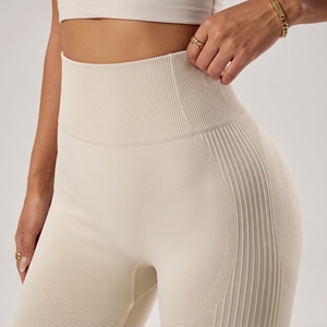 Gym Sport Leggings Women Fitness High Waist <b>Tummy</b> <b>Control</b> Breathable Eco-Friendly Quick Dry Seamless Yoga Pants Workout Scrunch - Product Image 1