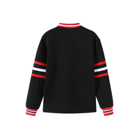 Cardigan d'hiver unisexe en chenille noire de haute qualité, col en V, décontracté, en laine/nylon polaire, avec bordure en dentelle, patchwork, anti-plis, respirant
