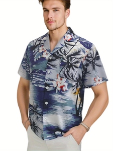Camisas de Lino para Hombre Estilo Hawaiano Vintage de Primavera, Talla XL Plus, Estampado 3D en Relieve, Camisas Casuales con Bordado - Product Image 6