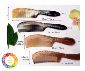 Peine de cuerno de Búfalo, hermoso material natural, accesorio para el cuidado y peinado del cabello de Vietnam 99 Gold Data, ventas al por mayor - Product Image 6