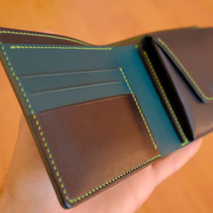 Portefeuille homme en cuir de haute qualité, fin, pour poche avant, porte-cartes, vente en gros, fournisseur OEM, export, qualité supérieure, à vendre - Product Image 3