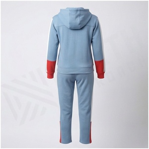 Conjunto Deportivo con Capucha para Mujer, Diseño Color Block, Sudadera con Cierre Completo y Pantalones, Ropa Casual de Otoño, 100% Poliéster, Peso Medio, Corte Regular - Product Image 2