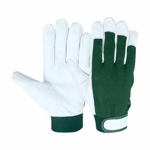 Guantes de Trabajo de Piel de Oveja de Alta Calidad, Suaves y Cómodos, Resistentes a la Abrasión, Guantes de Protección Personal para Jardinería - Product Image 1