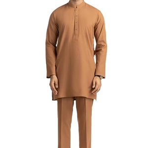 Hot Selling Indian Traditional Wear Self Design Plus Size Casual Full Sleeve Salwar Kameez <b>Men</b> Ethnic Modern High Quality - Product Image 1