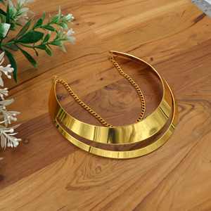 สร้อยคอชั้นสแตนเลสสำหรับผู้หญิง |   สร้อยคอแบบกว้างพร้อมจี้ตกแต่ง |   เครื่องประดับแฟชั่นขายส่ง - Product Image 5