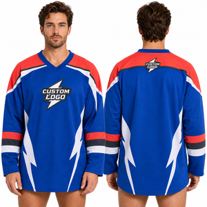 Numbered <b>Ice</b> <b>Hockey</b> <b>Jersey</b> Custom <b>Wholesale</b> Teamwear Sportswear Uniform <b>Practice</b> Match Tournament Training Classic Vintage Retro - Product Image 1