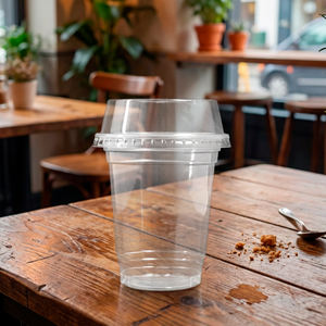 Gobelets jetables ronds transparents en PP QUANG QUAN, paroi simple, diamètre 95 mm, capacité 350 ml/500 ml, non toxiques, pour boissons froides - Product Image 5