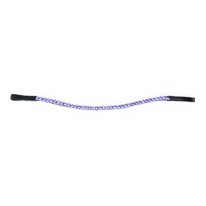 Nouvelle conception de bandeau de dressage en cuir orné de cristaux, accessoires pour chevaux, provenant d'un fournisseur indien à prix abordable - Product Image 2