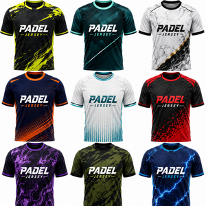 Camiseta de Bádminton Personalizada de Secado Rápido y Transpirable para Hombre y Mujer, Ropa Deportiva para Tenis, Pádel, Club, Unisex, Verano, Ropa Deportiva Corta con Estampado - Product Image 2