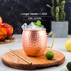 Ensemble de tasses à Moscow Mule en cuivre 100% personnalisées, incassables et élégantes - Product Image 1