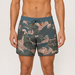 Shorts de surf pour hommes à séchage rapide, shorts de plage avec logo avant, maillots de bain légers, écologiques, respirants, sublimés, tendance - Product Image 1