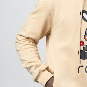 Sweat à capuche imprimé Robo Bunny pour homme, en coton molletonné, style décontracté, streetwear automne, logo frontal, coupe classique - Product Image 2