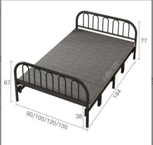 Échantillon gratuit, cadre en acier épaississant, canapé-lit pliable en métal coloré bon marché, chambre <span class=keywords><strong>à</strong></span> coucher, <span class=keywords><strong>camping</strong></span> - Product Image 5