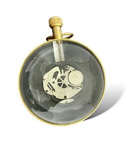 Reloj de Escritorio y Mesa Art Deco de Latón con Movimiento Mecánico, Diseño Ecológico para el Hogar o la Oficina - Product Image 4