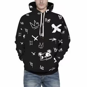 Sudadera con Capucha de Anime para Hombre, Sublimada con Estampado de Poliéster, Logotipo Personalizado de Alta Calidad, Estampado Completo, Tejido de Jersey Antiencogimiento - Product Image 2