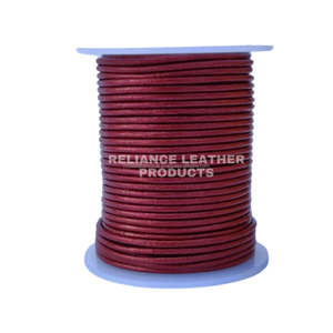 Tailles personnalisées de haute qualité 1mm-8mm 100% pur argent métallique cordon en cuir fabrication de bijoux Bracelet artisanat fournitures couleurs personnalisées - Product Image 3