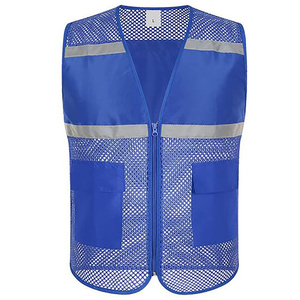High Visibility Safety <b>Vest</b> with Reflective Strips Breathable Mesh Construction Workwear for Outdoor Security Traffic - Product Image 6