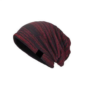Unisex Striped Beanie Hat 56-58CM Casual <b>Winter</b> <b>Cap</b> 100% Acrylic Knitted Cuffed Design - Product Image 5