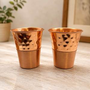 Premium Handmade Copper <b>Water</b> Tumbler Wholesale <b>Bulk</b> Supply Hammered Drinking Glass for Home Hotel and Restaurant - Product Image 5