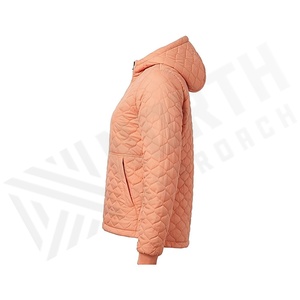 Chaqueta Acolchada con Capucha para Mujer, Manga Larga, Color Sólido, Relleno de Poliéster, Forro de Piel Sintética, Ropa de Otoño - Product Image 3