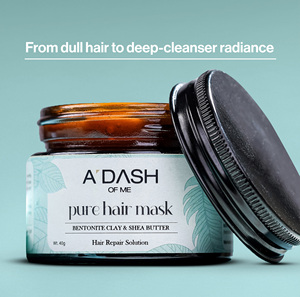 ADASH OF ME Pure Hair, Solución para Reparación del Cabello con Arcilla Bentonita y Manteca de Karité, Tratamiento Acondicionador Profundo para Cabello Dañado - Product Image 3
