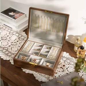 Boîte à bijoux, fournisseur de boîtes en bois, boîtes à bijoux en gros, boîte à bijoux personnalisée, boîte de rangement en bois pour cosmétiques - Product Image 6