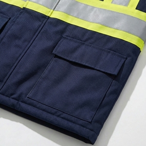 High Visibility Safety <b>Jacket</b> | <b>Reflective</b> Workwear <b>Jacket</b> <b>Men</b> | Waterproof Windproof | OEM Custom Safety Apparel Manufacturer - Product Image 3