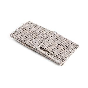 Panier en jacinthe d'eau teinte en blanc, fait main, panier de rangement, vente en gros, écologique, fabriqué au Vietnam - Product Image 2