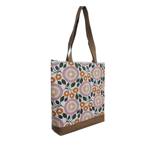 Qualité supérieure Imprimé Personnalisé Style Bohème XL Sac Fourre-Tout Élégant Écologique Unisexe Toile Messenger avec Poignée Métallique Femmes - Product Image 2